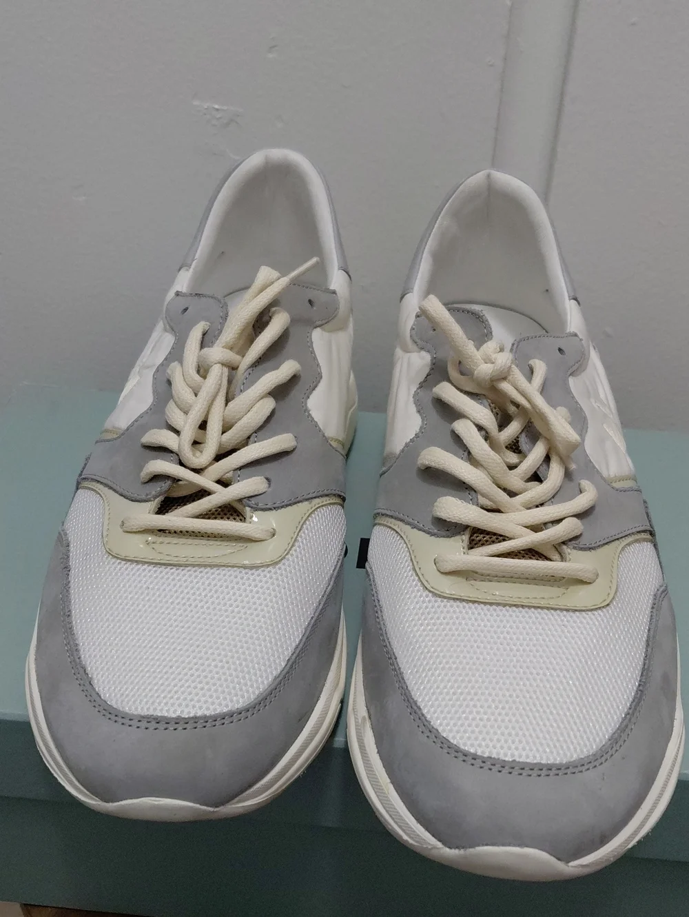 KOIO Avalanche  Light Gray and White Women's Athletic Sneaker